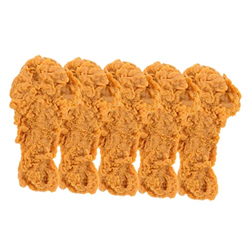 VINTORKY 5st Simulation Von Hühnerbeinen Spielzeuge Küchenhuhn-modellspielzeug Fälschung Brathähnchen Simuliertes Modell Lebensechte Küchendekoration Bratmodell Säule Gebraten PVC von VINTORKY