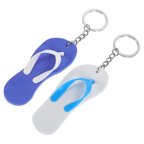 VINTORKY 6 Stück Hawaii Schlüsselanhänger EVA Schwimmende Strand Slipper Schlüsselringe Tragbarer Kreativer Schlüsselanhänger für Luau Party und Taschen Deko VINTORKY 6 Stück Hawaii Schlüsselanhänger EVA Schwimmende Strand Slipper Schlüsselringe Tragbarer Kreativer Schlüsselanhänger für Luau Party und Taschen Deko von VINTORKY