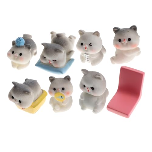 VINTORKY 8 Stücke Harz Katze Figuren Miniatur Tier Decor Kätzchen Statue Für Schreibtisch Garten Party VINTORKY 8 Stücke Harz Katze Figuren Miniatur Tier Decor Kätzchen Statue Für Schreibtisch Garten Party von VINTORKY