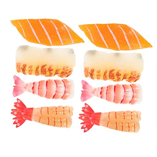 VINTORKY 8st Sushi-Simulation Tu So, Als Würdest Du Essen Spielen Küchenspielzeug Zum Spielen Sushi-Figuren Realistisches Sushi Künstliches Kind PVC Lebensmittel Requisiten von VINTORKY