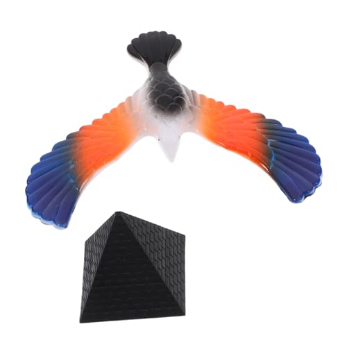 VINTORKY Balancierendes Vogelspielzeug Mit Pyramidenständer Für Jungen Und Mädchen Adlerspielzeug Für Die Schreibtischdekoration von VINTORKY