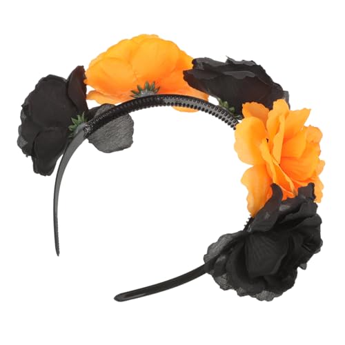 VINTORKY Blumen Haarband für Damen und Mädchen Stirnband mit Kunstrosen Schwarz Gelb für Hochzeiten Partys und Festliche Anlässe VINTORKY Blumen Haarband für Damen und Mädchen Stirnband mit Kunstrosen Schwarz Gelb für Hochzeiten Partys und Festliche Anlässe von VINTORKY