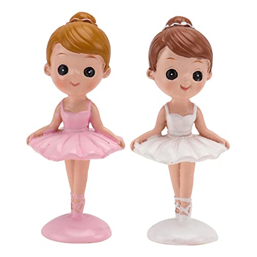 VINTORKY Dekorationen Für Den Ersten Geburtstag Mädchen 2 Stück Harz Ballett-kuchen-ornament Ballett-mädchen Desktop- Für Party von VINTORKY