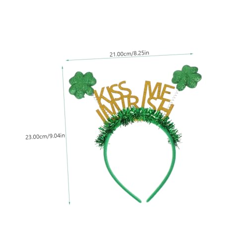VINTORKY Grünes Haarreif für St Patrick's Day Party Leichter Bequemer Buchstaben Haarreif als Kostüm und Fotorequisit für Damen Festliche Karnevalsdekoration VINTORKY Grünes Haarreif für St Patrick's Day Party Leichter Bequemer Buchstaben Haarreif als Kostüm und Fotorequisit für Damen Festliche Karnevalsdekoration von VINTORKY