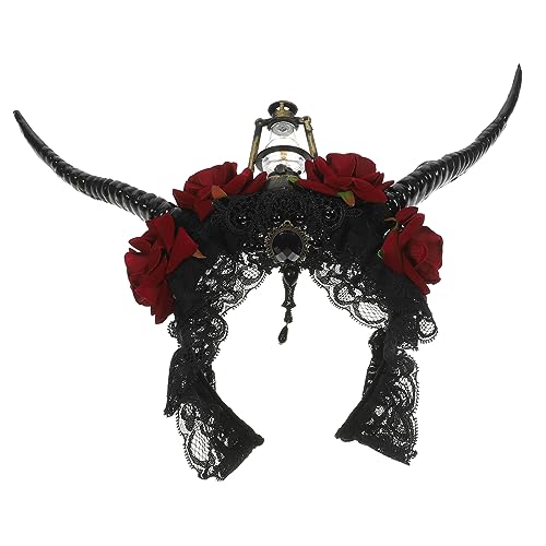 VINTORKY Halloween Kopfschmuck Antilopenhörner Stirnband Gothic Teufelshörner Haarreif Stretchbar Leicht Komfortabel Für Kostümparty Cosplay Mottoparty Karneval VINTORKY Halloween Kopfschmuck Antilopenhörner Stirnband Gothic Teufelshörner Haarreif Stretchbar Leicht Komfortabel Für Kostümparty Cosplay Mottoparty Karneval von VINTORKY