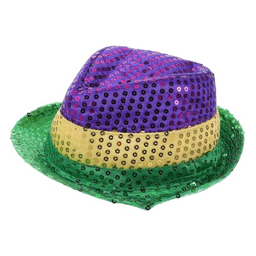 VINTORKY Karnevals Hüte Pailletten-konzerthüte Pailletten-mardi-gras-hüte Partyhüte Für Damen Glitzer-kostümhüte Karneval-fedora-zubehör Fedora-kostümzubehör Karneval Hut Green Baumwolle VINTORKY Karnevals Hüte Pailletten-konzerthüte Pailletten-mardi-gras-hüte Partyhüte Für Damen Glitzer-kostümhüte Karneval-fedora-zubehör Fedora-kostümzubehör Karneval Hut Green Baumwolle von VINTORKY