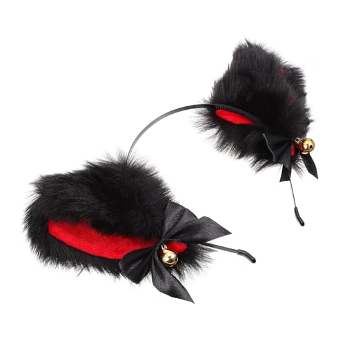 VINTORKY Katzenohren Haarreif Plüsch Ohrenschmuck mit Glöckchen für Damen und Leichtes Cosplay Stirnband für Karneval Halloween Party Kostüm Zubehör VINTORKY Katzenohren Haarreif Plüsch Ohrenschmuck mit Glöckchen für Damen und Leichtes Cosplay Stirnband für Karneval Halloween Party Kostüm Zubehör von VINTORKY