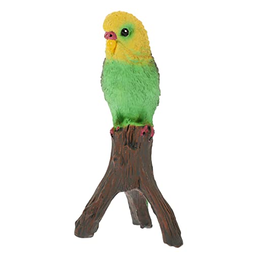 VINTORKY Künstliches Vogelmodell Für Jungen Und Mädchen Abs-Material Papagei-Spielzeug Dekorative Vögel Gartendekoration Miniatur-papagei-Figur von VINTORKY