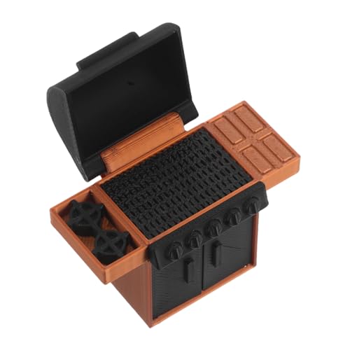 VINTORKY Maßstab BBQ Ofen Figur für Puppenhaus und Feengarten Dekoration Langlebiges Mini Grill Modell für Dioramen und Projekte von VINTORKY