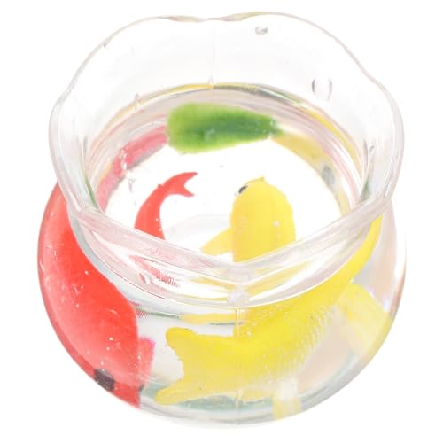 VINTORKY Miniatur Fischschale aus Kunststoff Handgefertigtes Kleiner Aquarium Lebensechte Koi Fischfigur Kompaktes Design für Kreative Tisch und Wohnraumdekoration VINTORKY Miniatur Fischschale aus Kunststoff Handgefertigtes Kleiner Aquarium Lebensechte Koi Fischfigur Kompaktes Design für Kreative Tisch und Wohnraumdekoration von VINTORKY