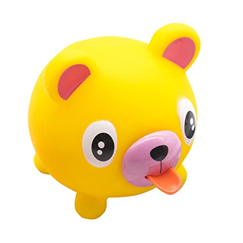 VINTORKY Pink Piggy Bathtub Toy Quetschball-Kaninchen Spielzeug Zur Angstlinderung Kawaii Sensory Toy Süße Tierpuppe Kawaii Squeeze Toys Klangball PVC Kind Tierischer Ball Stressabbauer von VINTORKY