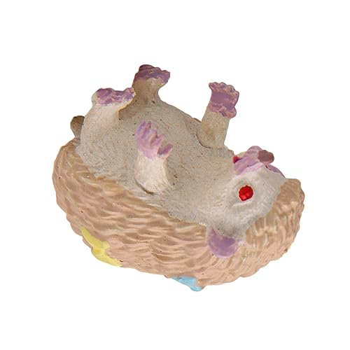 VINTORKY Miniaturspielzeug Mini-Figur Tiere Cupcake-Verzierung Feenfiguren Dekor Spielzeuge Ornament Igel Handwerk Familienschmuck Igel Wenig frisch schmücken Puppe Kind von VINTORKY