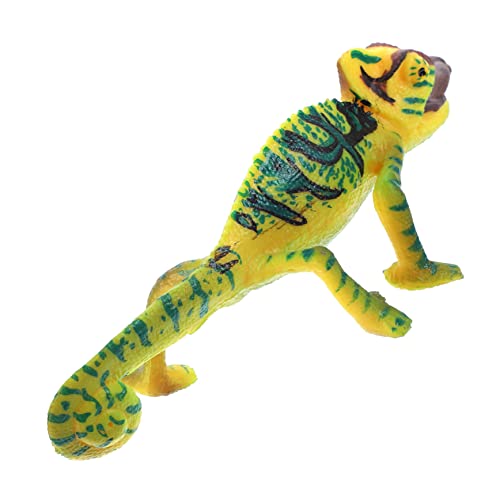 VINTORKY Realistisches Chamäleon Modell aus PVC Leichte Reptilienfigur für Tischdekoration Detailgetreues Tierornament Vielseitig als Fotorequisite oder VINTORKY Realistisches Chamäleon Modell aus PVC Leichte Reptilienfigur für Tischdekoration Detailgetreues Tierornament Vielseitig als Fotorequisite oder von VINTORKY
