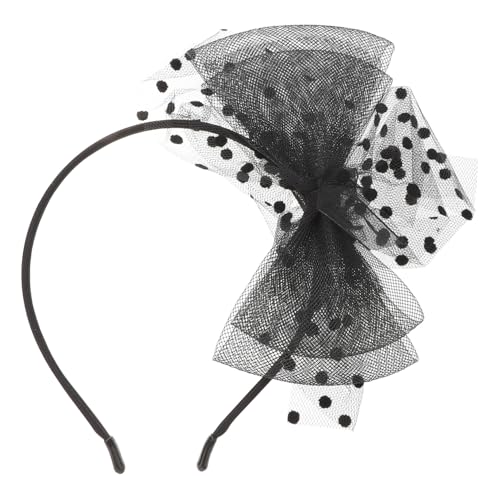 VINTORKY Retro Netzspitzen Haarband mit Großem Schleifen Design für Damen Accessoire für Partys und Besondere Anlässe Schwarz VINTORKY Retro Netzspitzen Haarband mit Großem Schleifen Design für Damen Accessoire für Partys und Besondere Anlässe Schwarz von VINTORKY