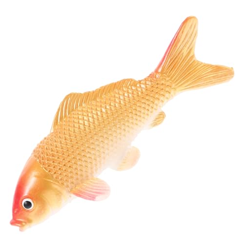 VINTORKY Simuliertes Koi-Modell Modelle Fisch Figur Fisch-Dekor schöne Fischfigur realistisches Aquariumdekor Fischvorräte Karpfen Requisiten Spielzeug schmücken Fisch-Illustration PVC von VINTORKY