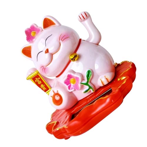 VINTORKY Solarbetriebene Winkekatze Glückskatze mit Winkendem Arm Dekorative Maneki Neko Figur für Auto Wohn und Bürodekoration Symbolisiert Glück und Wohlstand Verspieltes Design VINTORKY Solarbetriebene Winkekatze Glückskatze mit Winkendem Arm Dekorative Maneki Neko Figur für Auto Wohn und Bürodekoration Symbolisiert Glück und Wohlstand Verspieltes Design von VINTORKY