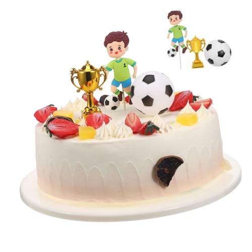 VINTORKY Teiliges Fußball Geburtstag Kuchen Dekorationsset Fußball Themen Cake Topper und Kunststoff Pokal Vielseitig Einsetzbar Leicht Wiederverwendbar für Kinderparty VINTORKY Teiliges Fußball Geburtstag Kuchen Dekorationsset Fußball Themen Cake Topper und Kunststoff Pokal Vielseitig Einsetzbar Leicht Wiederverwendbar für Kinderparty von VINTORKY