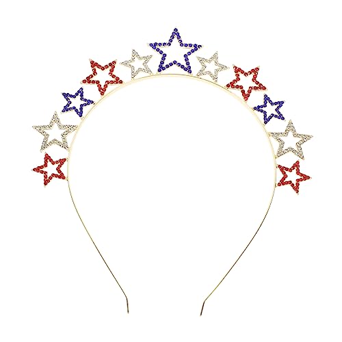VINTORKY Unabhängigkeitstag Haarband Form Verstellbares Party Kopfschmuck Für Karneval Und Festliche Anlässe Kopfbedeckung Für Junge Damen von VINTORKY