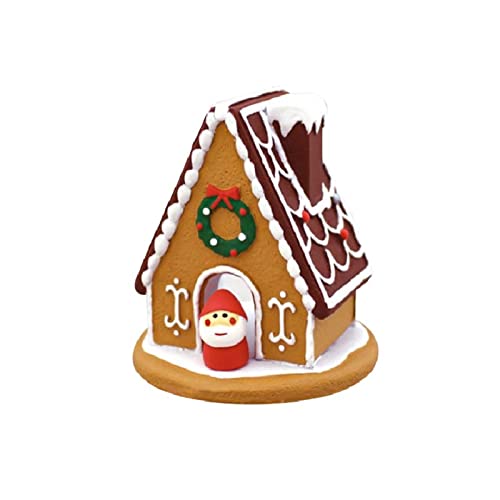 VIONNPPT Weihnachts 1/12 Miniatur-Puppenhaus-Zubehör Harz Schlitten Weihnachten Schneehaus, Puppen Geschenk Möbel Modell Mini Ornament (Schneehaus) von VIONNPPT