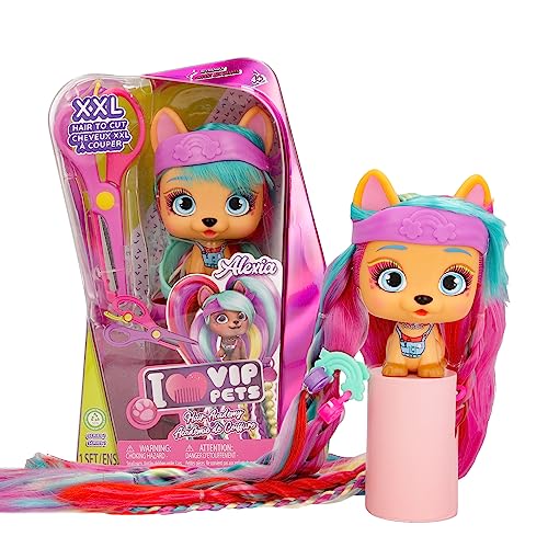 VIP PETS ALEXIA - COLLECTIBLES Hundepüppchen mit XXL-Haaren zum Stylen, Schneiden und Kreieren von individuellen Haarverlängerungen.-Geschenk Spielzeug für Kinder Ab 3 Jahren VIP PETS ALEXIA - COLLECTIBLES Hundepüppchen mit XXL-Haaren zum Stylen, Schneiden und Kreieren von individuellen Haarverlängerungen.-Geschenk Spielzeug für Kinder Ab 3 Jahren von VIP PETS