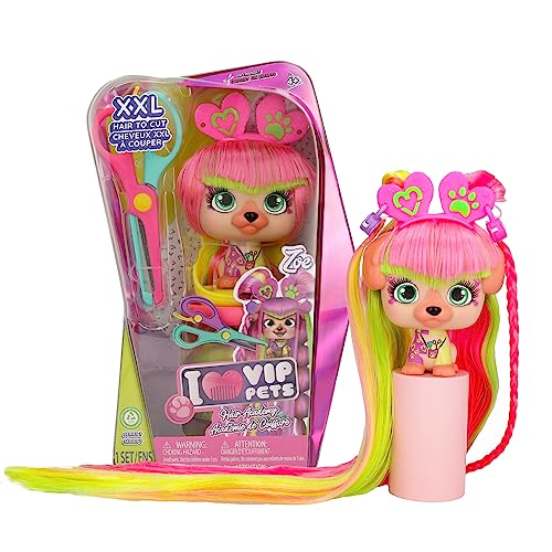 VIP PETS HAIR ACADEMY ZOE | COLLECTIBLES Hundepüppchen mit XXL-Haaren zum Stylen, Schneiden und Kreieren von individuellen Haarverlängerungen.|Geschenk Spielzeug für Kinder +3 Jahre VIP PETS HAIR ACADEMY ZOE | COLLECTIBLES Hundepüppchen mit XXL-Haaren zum Stylen, Schneiden und Kreieren von individuellen Haarverlängerungen.|Geschenk Spielzeug für Kinder +3 Jahre von VIP PETS