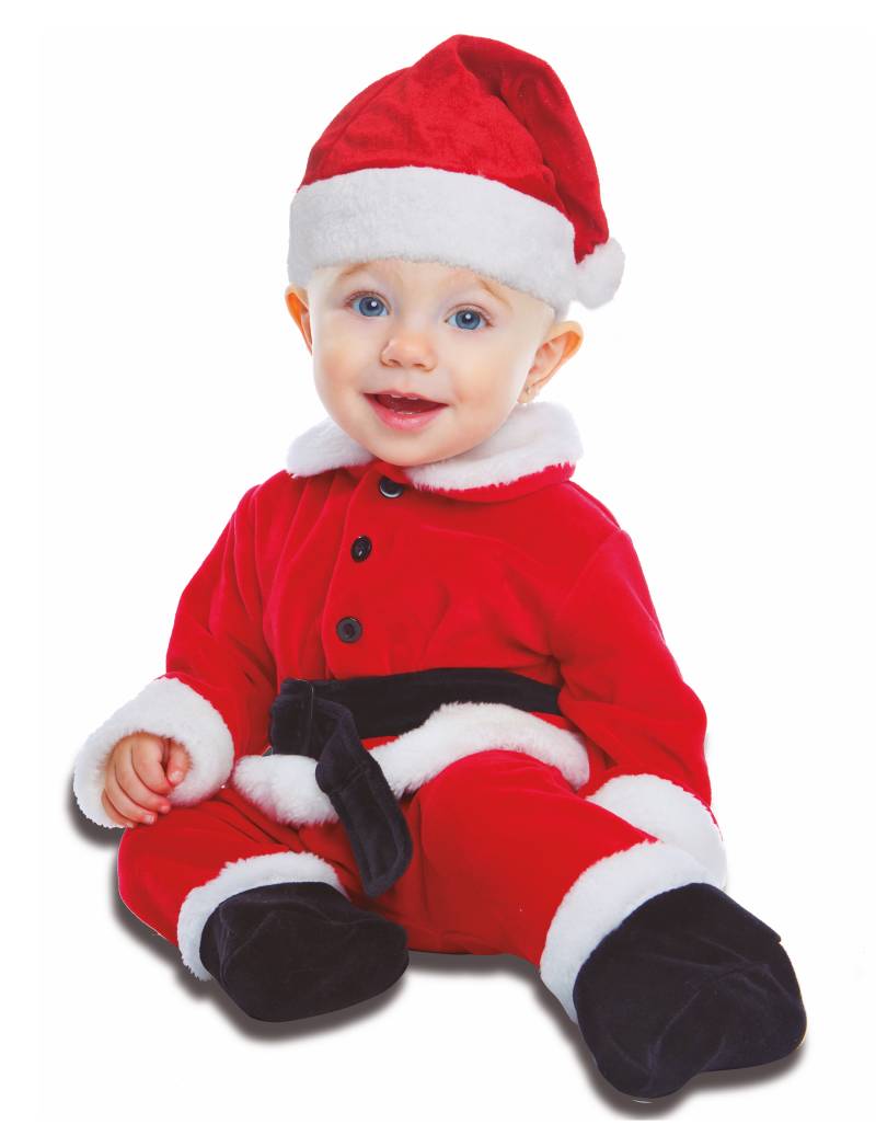 Baby-Weihnachtsmann-Kostüm Weihnachtskostüm für Babys rot-weiss von VIVING COSTUMES / JUINSA