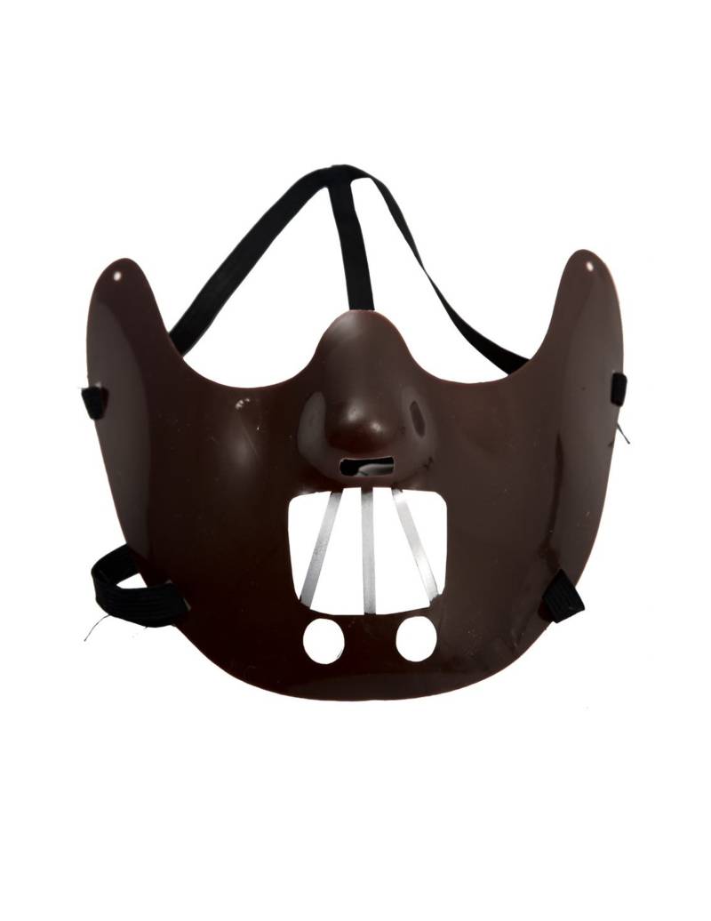 Kannibalen-Maske Halloween-Maske dunkelbraun von VIVING COSTUMES / JUINSA