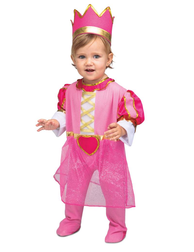 Prinzessinnen-Kostüm für Mädchen Kleinkinder Faschingskostüm pink-gold von VIVING COSTUMES / JUINSA