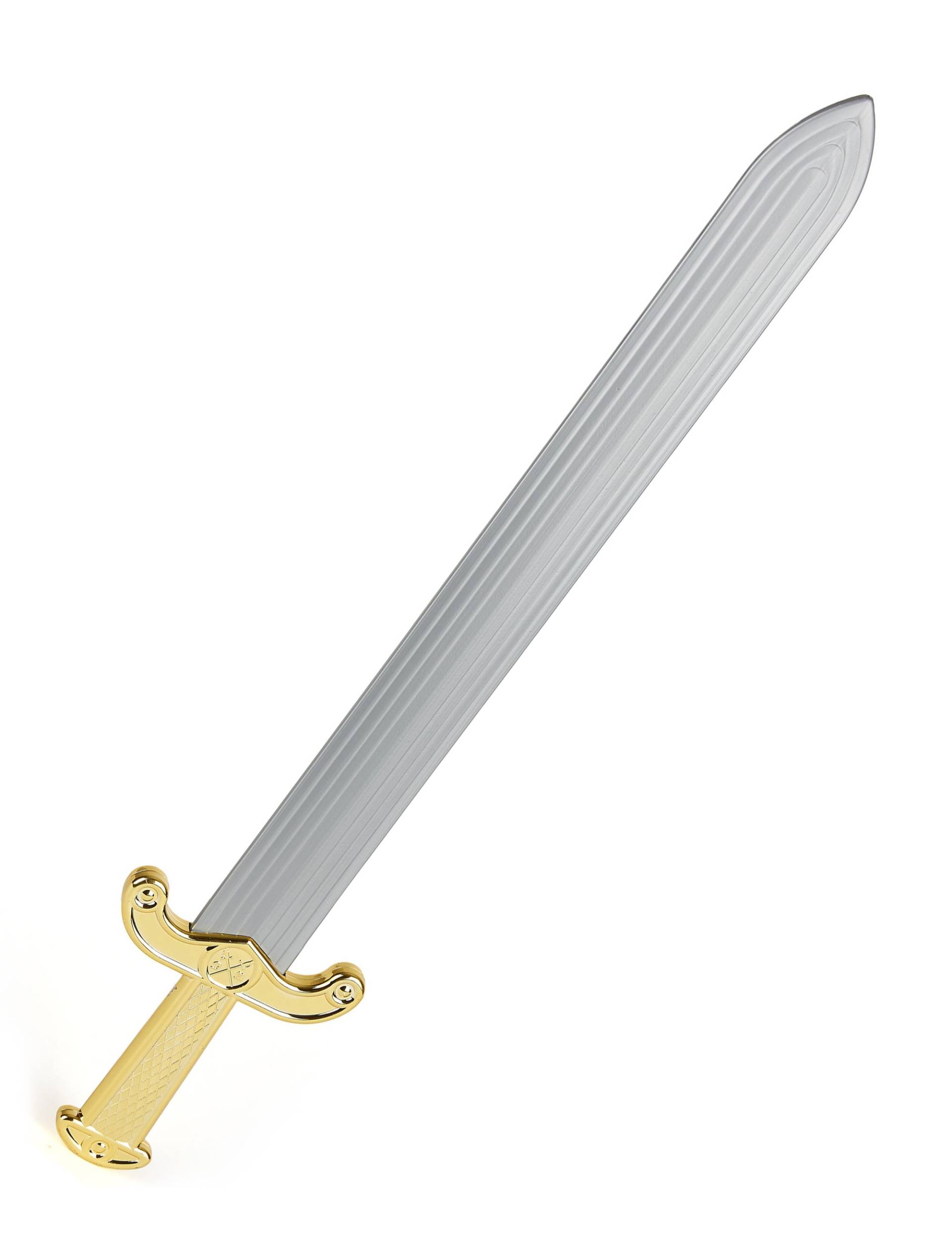 Römisches Schwert Römer Waffe gold-grau 60cm von VIVING COSTUMES / JUINSA