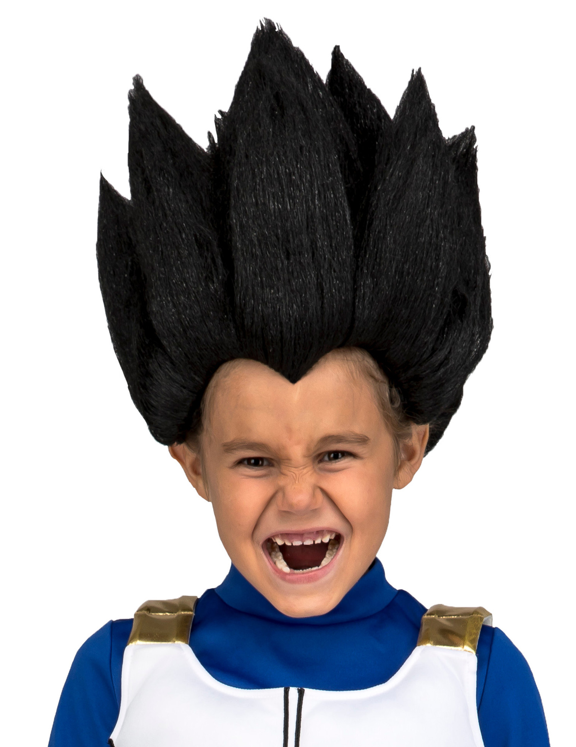 Vegeta-Perücke für Kinder Dragon Ball schwarz von VIVING COSTUMES / JUINSA