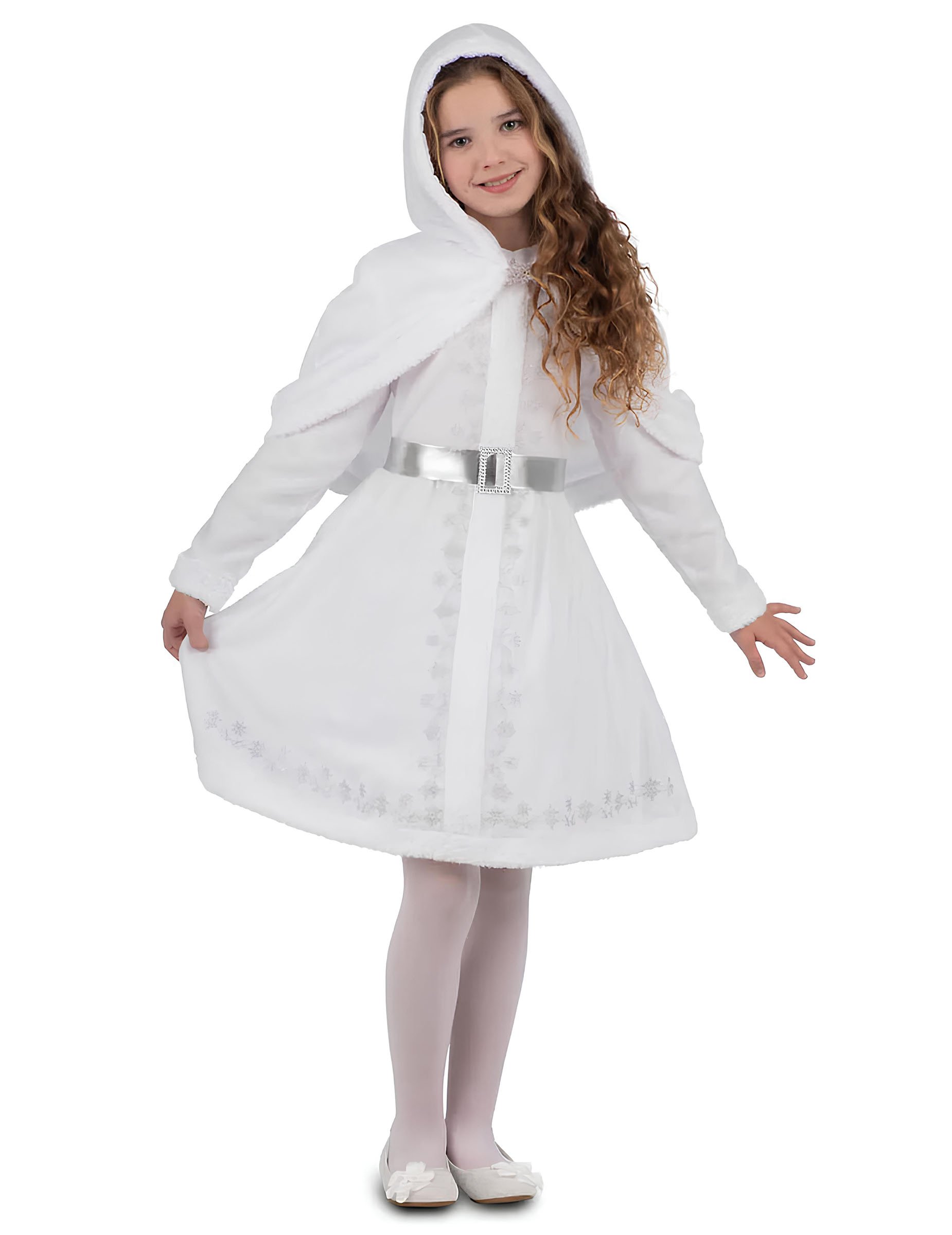 Weihnachtsfrau Kostüm Weiß Mädchen von VIVING COSTUMES / JUINSA