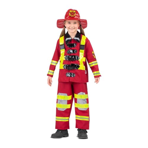 VIVING Kostüm Feuerwehrmann Größe 7-9 Y von VIVING