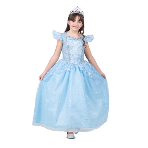 VIVING Prinzessinnenkostüm mit Kristallschuhen, 10-12 cm (Kleid, Handschuhe und Petticoat) von VIVING