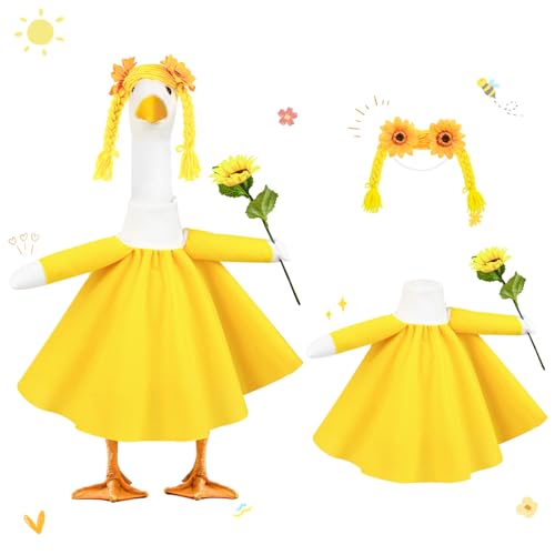 VIVOLOOM Spring Sunflower Veranda Gans Outfits Niedliche und lustige Veranda Gans Kleidung Fit 58,4 cm Gänse für Rasen Hof und Terrasse Dekoration VIVOLOOM Spring Sunflower Veranda Gans Outfits Niedliche und lustige Veranda Gans Kleidung Fit 58,4 cm Gänse für Rasen Hof und Terrasse Dekoration von VIVOLOOM