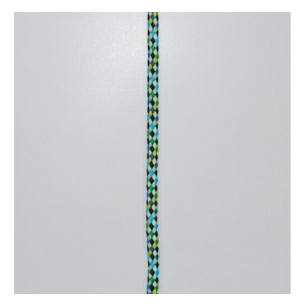 Anorak Schnur Polyester 7mm Gelb/Grün/Schwarz- 50 cm von VJ Green