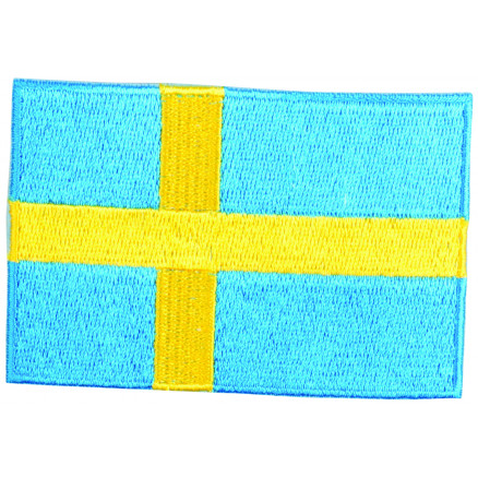 Aufbügeletikett Flagge Schweden 9 x 6 cm - 1 Stk von VJ Green