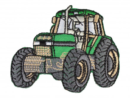 Aufbügeletikett Traktor Grün 6 x 6,5 cm - 1 Stk von VJ Green