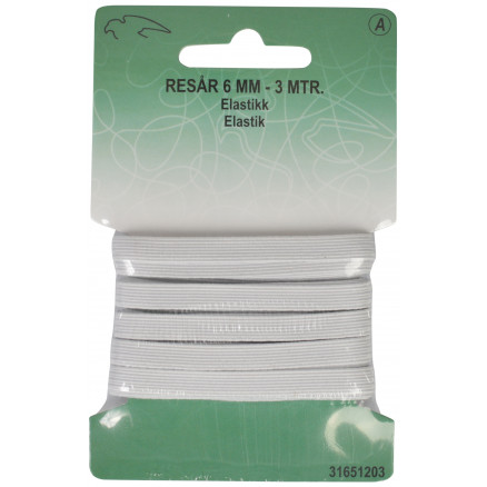 Elastikband Weiß 6mm 3m von VJ Green