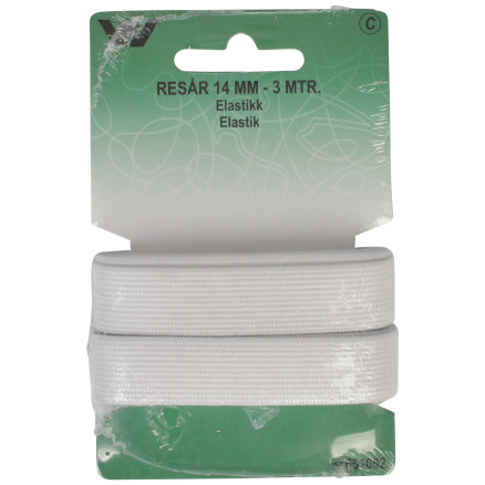 Elastisches Band Weiß 14mm 3m von VJ Green