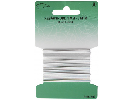 Elastisches Band Weiß 1mm 3m von VJ Green