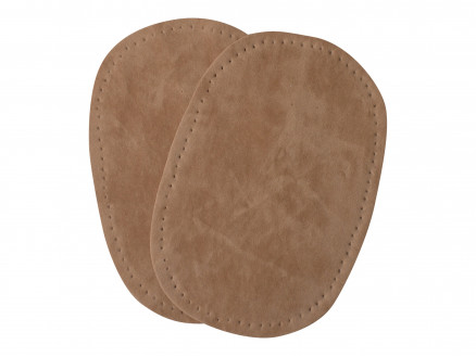 Ausbesserungs-Patches Kunstwildleder Oval Beige 10x15cm - 2 Stück von VJ Green