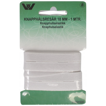 Lochgummi Weiß 18mm 1m von VJ Green