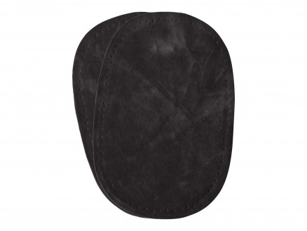 Ausbesserungs-Patches Kunstwildleder Oval Dunkelgrau 10x15cm - 2 Stück von VJ Green