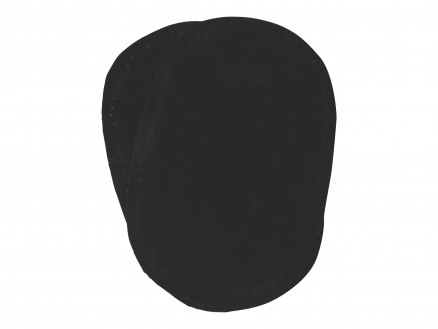 Ausbesserungs-Patches Kunstwildleder Oval Schwarz 10x15cm - 2 Stück von VJ Green