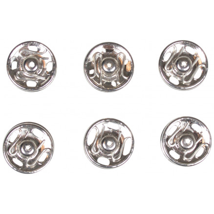 Pressverschlüsse Silber 13mm - 6 Stk von VJ Green