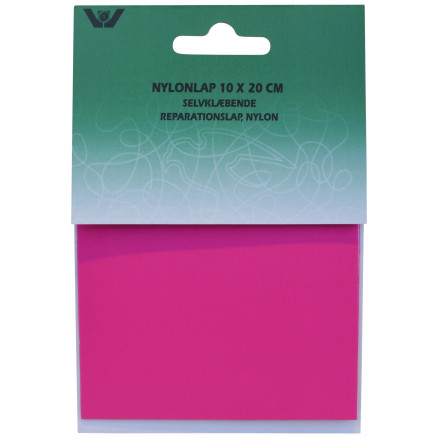 Reparationslap Selvklæbende Nylon Pink 10x20 cm - 1 Stk von VJ Green
