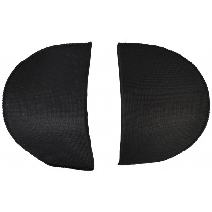 Schulterpolster mit Schaumstoff D-Form Schwarz 10mm 13.5x10cm - 2 Stück von VJ Green