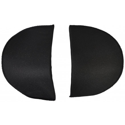 Schulterpolster mit Schaumstoff D-Form Schwarz 15mm 16.5x11.5cm - 2 Stück von VJ Green