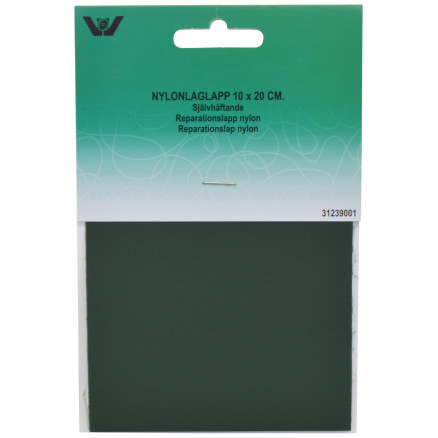 Selbstklebende Ausbesserungs-Patches Nylon Dunkelgrün 10x20cm - 1 Stk von VJ Green