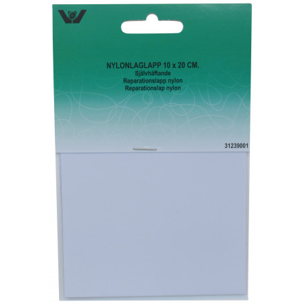 Selbstklebende Ausbesserungs-Patches Nylon Weiß 10x20cm - 1 Stk von VJ Green